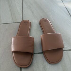 Brown Slide Sandals
